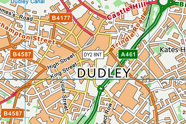 DY2 8NT map - OS VectorMap District (Ordnance Survey)