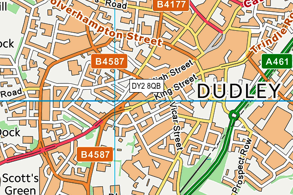 DY2 8QB map - OS VectorMap District (Ordnance Survey) DY2 8QB map - OS VectorMap District (Ordnance Survey)