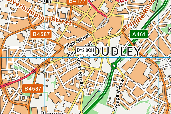 DY2 8QH map - OS VectorMap District (Ordnance Survey) DY2 8QH map - OS VectorMap District (Ordnance Survey)