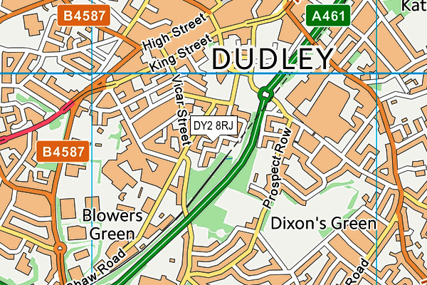 DY2 8RJ map - OS VectorMap District (Ordnance Survey) DY2 8RJ map - OS VectorMap District (Ordnance Survey)