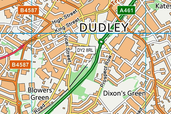 DY2 8RL map - OS VectorMap District (Ordnance Survey)
