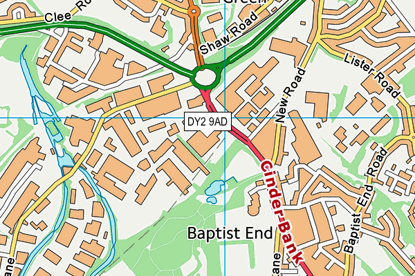 DY2 9AD map - OS VectorMap District (Ordnance Survey) DY2 9AD map - OS VectorMap District (Ordnance Survey)