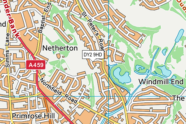 DY2 9HD map - OS VectorMap District (Ordnance Survey) DY2 9HD map - OS VectorMap District (Ordnance Survey)