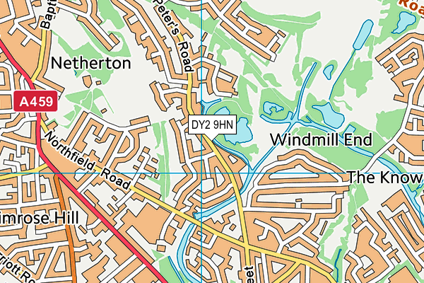 DY2 9HN map - OS VectorMap District (Ordnance Survey) DY2 9HN map - OS VectorMap District (Ordnance Survey)