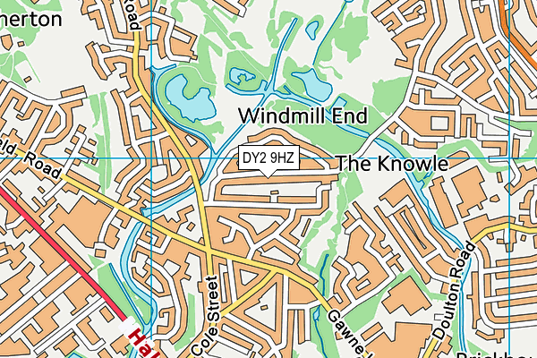 DY2 9HZ map - OS VectorMap District (Ordnance Survey) DY2 9HZ map - OS VectorMap District (Ordnance Survey)