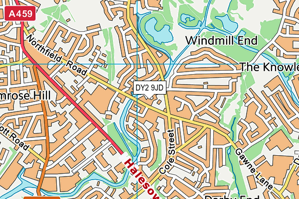 DY2 9JD map - OS VectorMap District (Ordnance Survey) DY2 9JD map - OS VectorMap District (Ordnance Survey)