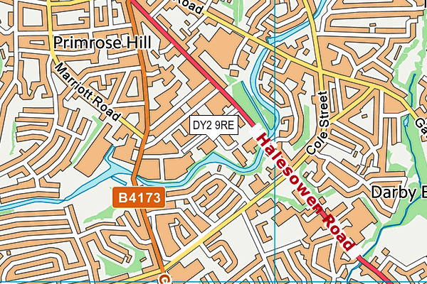 DY2 9RE map - OS VectorMap District (Ordnance Survey) DY2 9RE map - OS VectorMap District (Ordnance Survey)