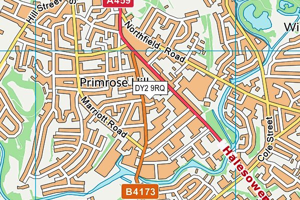 DY2 9RQ map - OS VectorMap District (Ordnance Survey)
