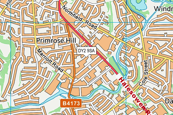 DY2 9SA map - OS VectorMap District (Ordnance Survey) DY2 9SA map - OS VectorMap District (Ordnance Survey)