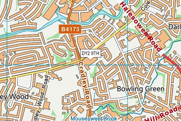 DY2 9TH map - OS VectorMap District (Ordnance Survey) DY2 9TH map - OS VectorMap District (Ordnance Survey)