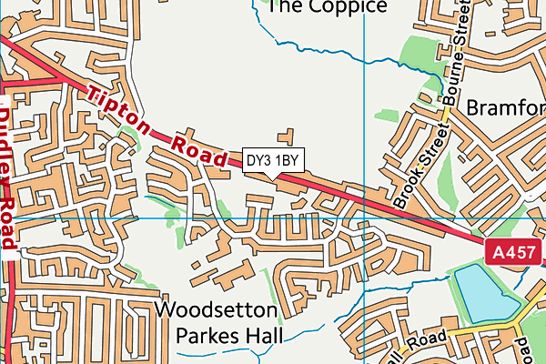 DY3 1BY map - OS VectorMap District (Ordnance Survey)
