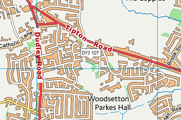DY3 1DT map - OS VectorMap District (Ordnance Survey) DY3 1DT map - OS VectorMap District (Ordnance Survey)