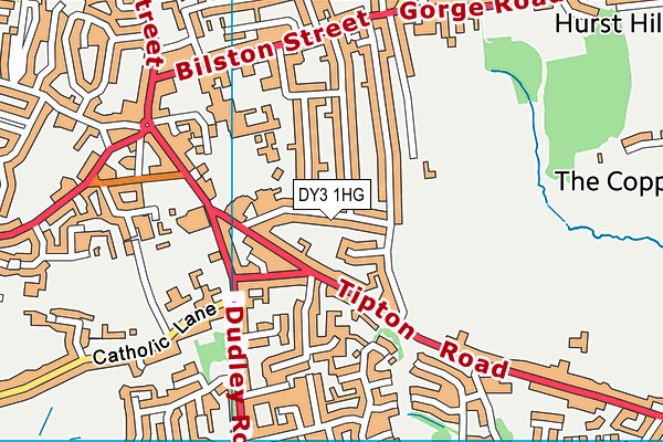 DY3 1HG map - OS VectorMap District (Ordnance Survey) DY3 1HG map - OS VectorMap District (Ordnance Survey)