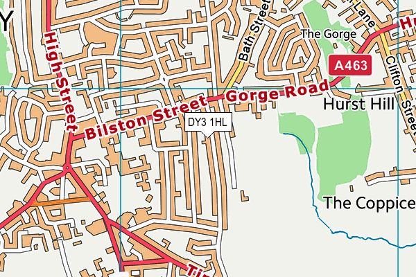 DY3 1HL map - OS VectorMap District (Ordnance Survey)