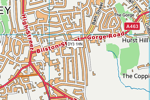DY3 1HN map - OS VectorMap District (Ordnance Survey)