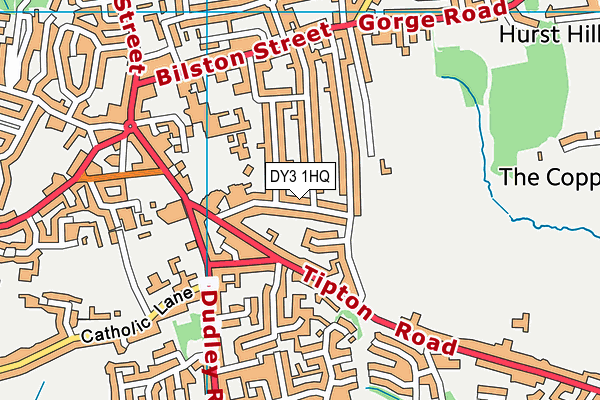 DY3 1HQ map - OS VectorMap District (Ordnance Survey) DY3 1HQ map - OS VectorMap District (Ordnance Survey)
