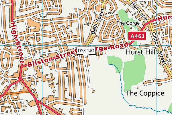 DY3 1JG map - OS VectorMap District (Ordnance Survey)