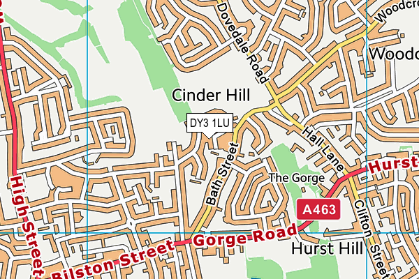 DY3 1LU map - OS VectorMap District (Ordnance Survey)