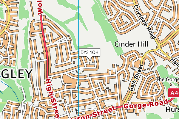 DY3 1QH map - OS VectorMap District (Ordnance Survey) DY3 1QH map - OS VectorMap District (Ordnance Survey)