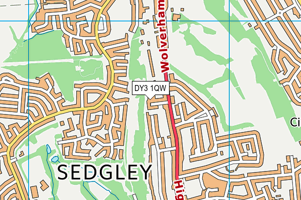 DY3 1QW map - OS VectorMap District (Ordnance Survey) DY3 1QW map - OS VectorMap District (Ordnance Survey)