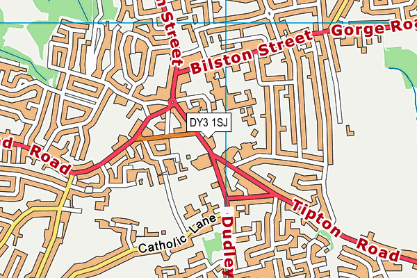 DY3 1SJ map - OS VectorMap District (Ordnance Survey)