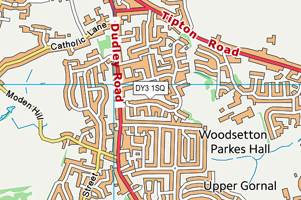 DY3 1SQ map - OS VectorMap District (Ordnance Survey)