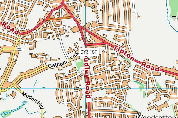 DY3 1ST map - OS VectorMap District (Ordnance Survey) DY3 1ST map - OS VectorMap District (Ordnance Survey)
