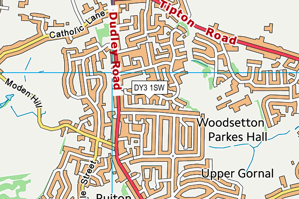 DY3 1SW map - OS VectorMap District (Ordnance Survey) DY3 1SW map - OS VectorMap District (Ordnance Survey)