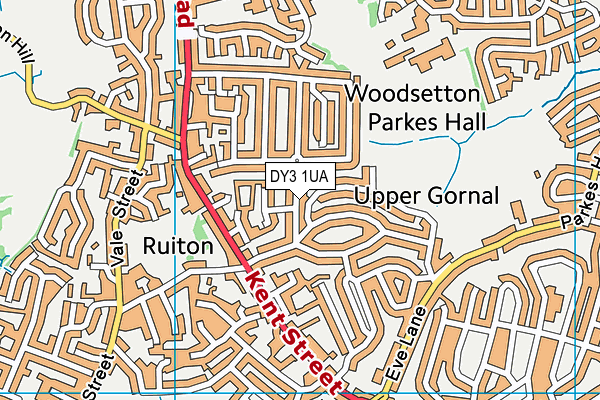 DY3 1UA map - OS VectorMap District (Ordnance Survey)