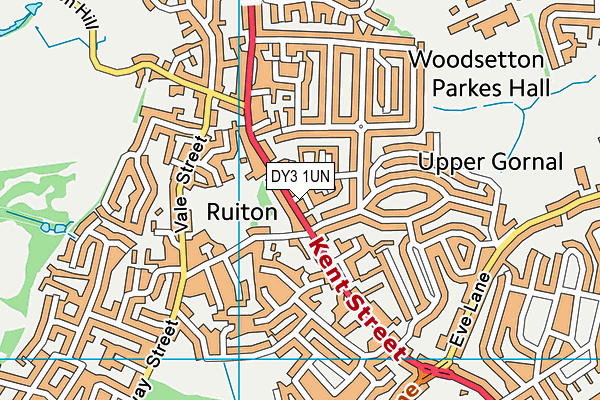 DY3 1UN map - OS VectorMap District (Ordnance Survey)