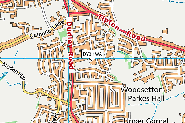 DY3 1WA map - OS VectorMap District (Ordnance Survey) DY3 1WA map - OS VectorMap District (Ordnance Survey)