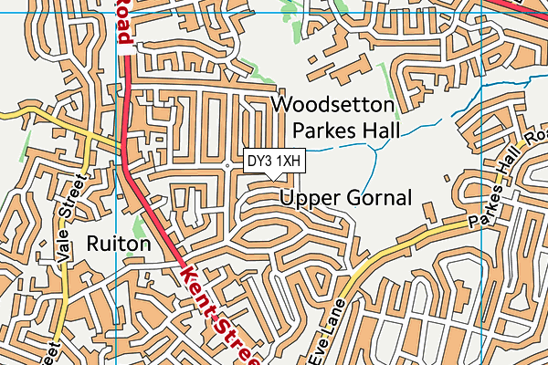 DY3 1XH map - OS VectorMap District (Ordnance Survey)
