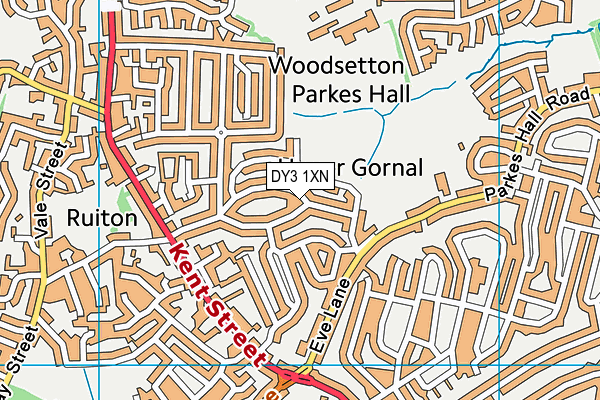 DY3 1XN map - OS VectorMap District (Ordnance Survey)