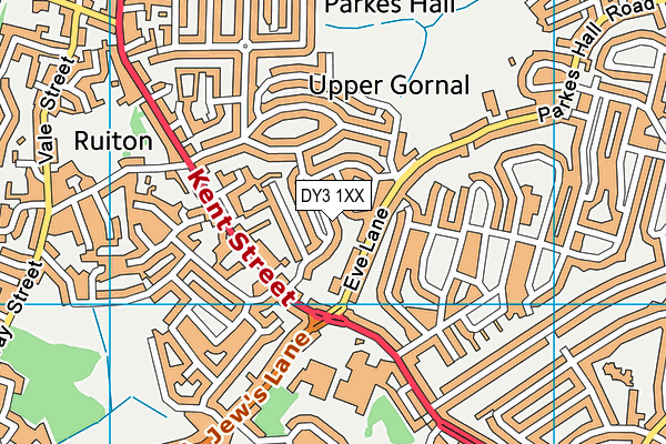 DY3 1XX map - OS VectorMap District (Ordnance Survey) DY3 1XX map - OS VectorMap District (Ordnance Survey)