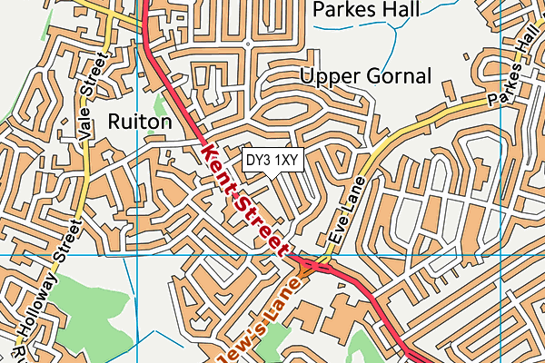 DY3 1XY map - OS VectorMap District (Ordnance Survey)