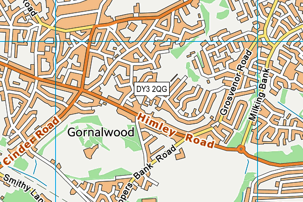 DY3 2QG map - OS VectorMap District (Ordnance Survey) DY3 2QG map - OS VectorMap District (Ordnance Survey)