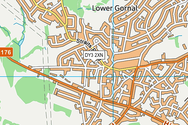 DY3 2XN map - OS VectorMap District (Ordnance Survey) DY3 2XN map - OS VectorMap District (Ordnance Survey)