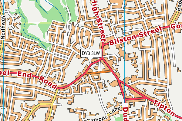 DY3 3LW map - OS VectorMap District (Ordnance Survey) DY3 3LW map - OS VectorMap District (Ordnance Survey)