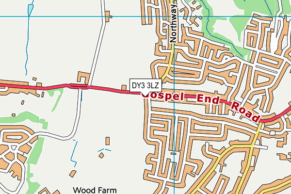 DY3 3LZ map - OS VectorMap District (Ordnance Survey) DY3 3LZ map - OS VectorMap District (Ordnance Survey)