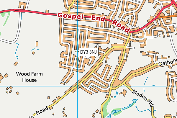 DY3 3NJ map - OS VectorMap District (Ordnance Survey) DY3 3NJ map - OS VectorMap District (Ordnance Survey)