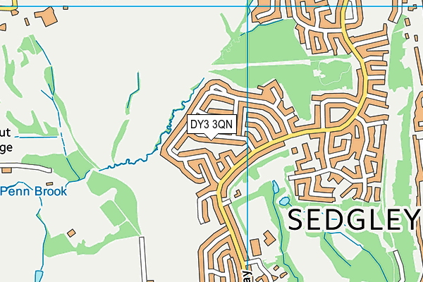 DY3 3QN map - OS VectorMap District (Ordnance Survey) DY3 3QN map - OS VectorMap District (Ordnance Survey)