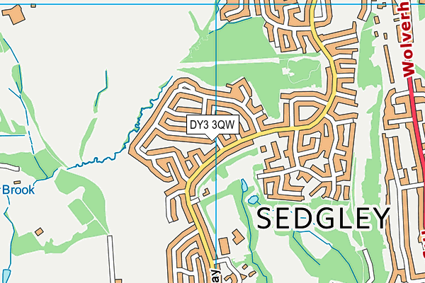 DY3 3QW map - OS VectorMap District (Ordnance Survey) DY3 3QW map - OS VectorMap District (Ordnance Survey)
