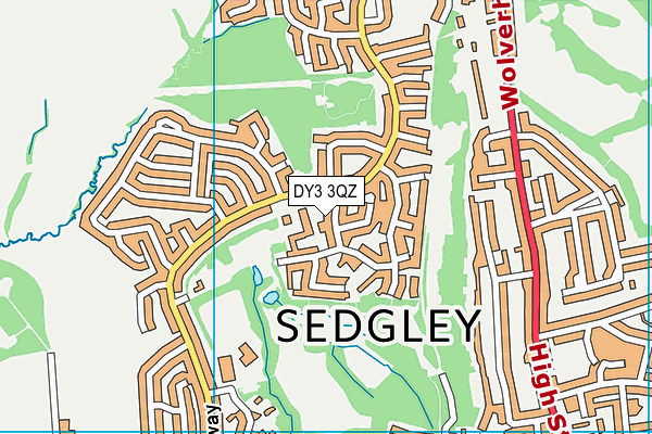 DY3 3QZ map - OS VectorMap District (Ordnance Survey)