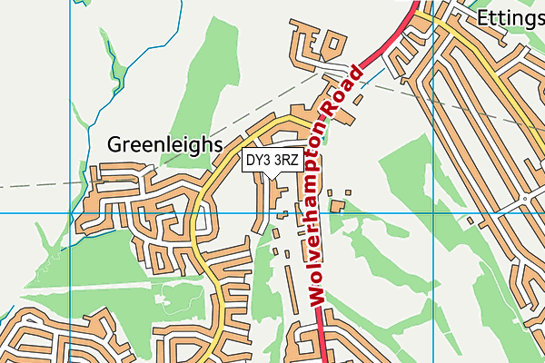 DY3 3RZ map - OS VectorMap District (Ordnance Survey) DY3 3RZ map - OS VectorMap District (Ordnance Survey)