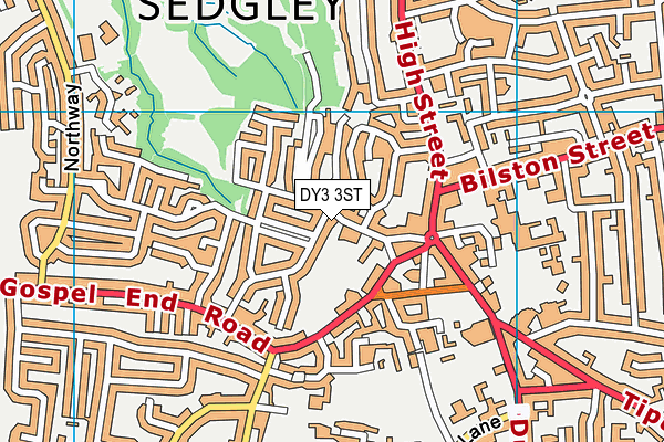 DY3 3ST map - OS VectorMap District (Ordnance Survey) DY3 3ST map - OS VectorMap District (Ordnance Survey)