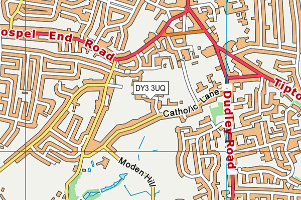 DY3 3UQ map - OS VectorMap District (Ordnance Survey) DY3 3UQ map - OS VectorMap District (Ordnance Survey)