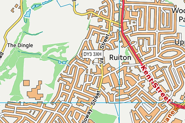DY3 3XH map - OS VectorMap District (Ordnance Survey) DY3 3XH map - OS VectorMap District (Ordnance Survey)