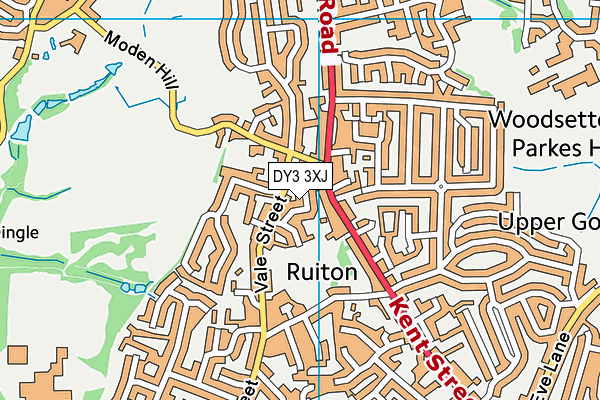 DY3 3XJ map - OS VectorMap District (Ordnance Survey) DY3 3XJ map - OS VectorMap District (Ordnance Survey)