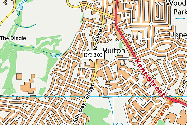 DY3 3XQ map - OS VectorMap District (Ordnance Survey)