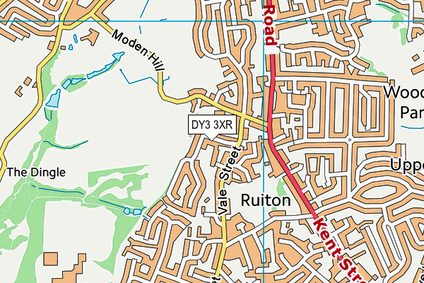 DY3 3XR map - OS VectorMap District (Ordnance Survey)